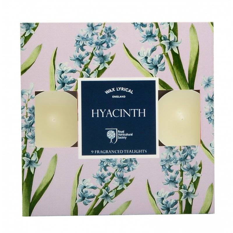 British Fragrance RHS FG Series Hyacinth Mini Candle 9 in - Candles & Candle Holders - Wax 