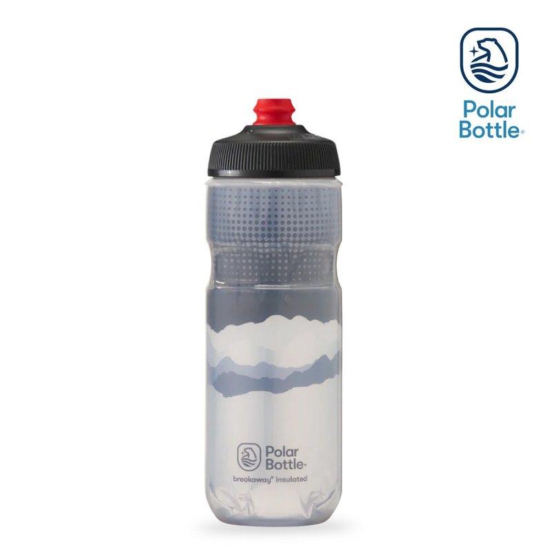 Polar Bottle 20oz Double-layer Cooling Spray Bottle Dawn to Dusk Gray - Fitness Accessories - Plastic Gray