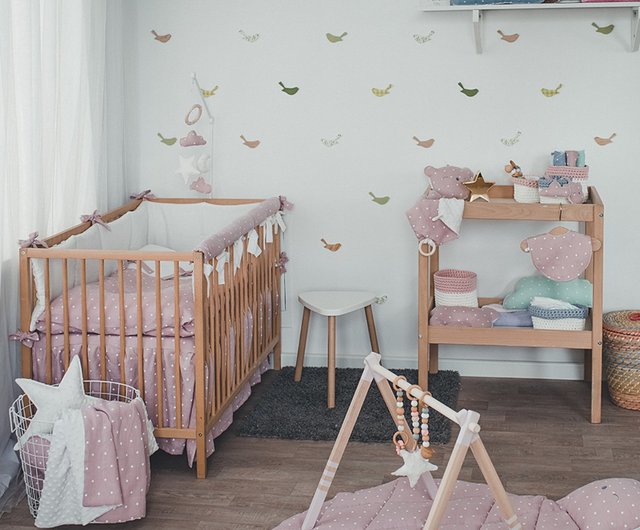 Natural Linen Cot Bumper I Cot and Cot