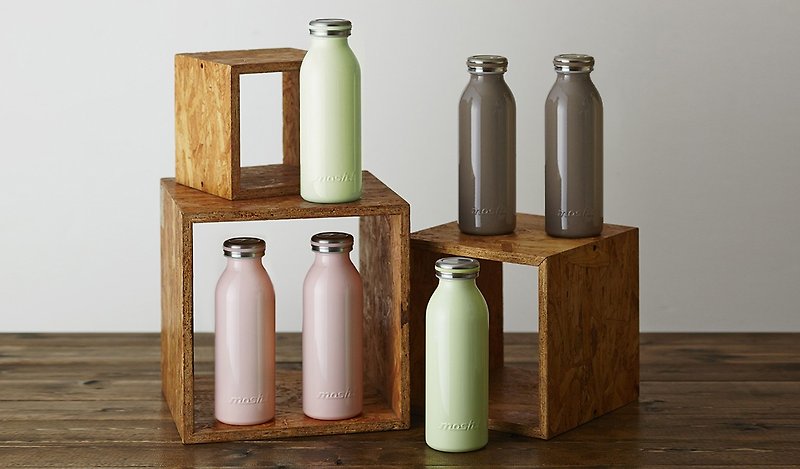 日本MOSH! 牛奶系保溫瓶450ml(共三色) - 保溫瓶/保溫杯 - 不鏽鋼 