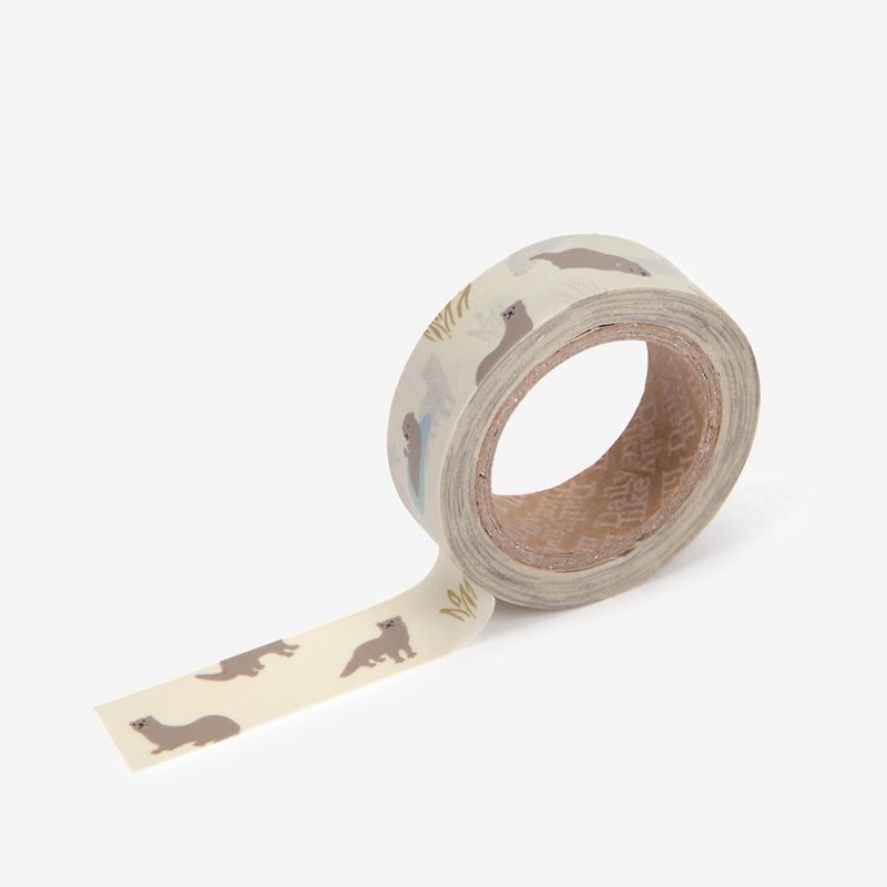 Dailylike single roll of paper tape-94 otter, E2D01721 - Washi Tape - Paper Khaki