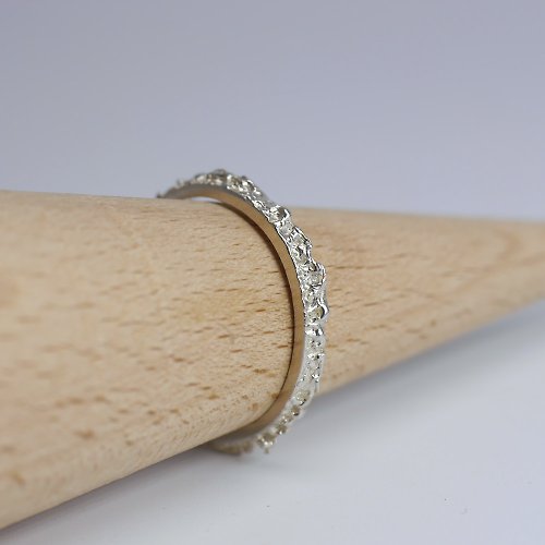 Enchant Jewelry 結晶 - 925純銀手工戒指 尾戒 開口活動式可調節尺寸