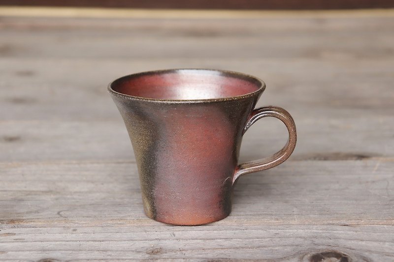 Bizen coffee cup (medium) c1 - 061 - แก้วมัค/แก้วกาแฟ - ดินเผา สีนำ้ตาล