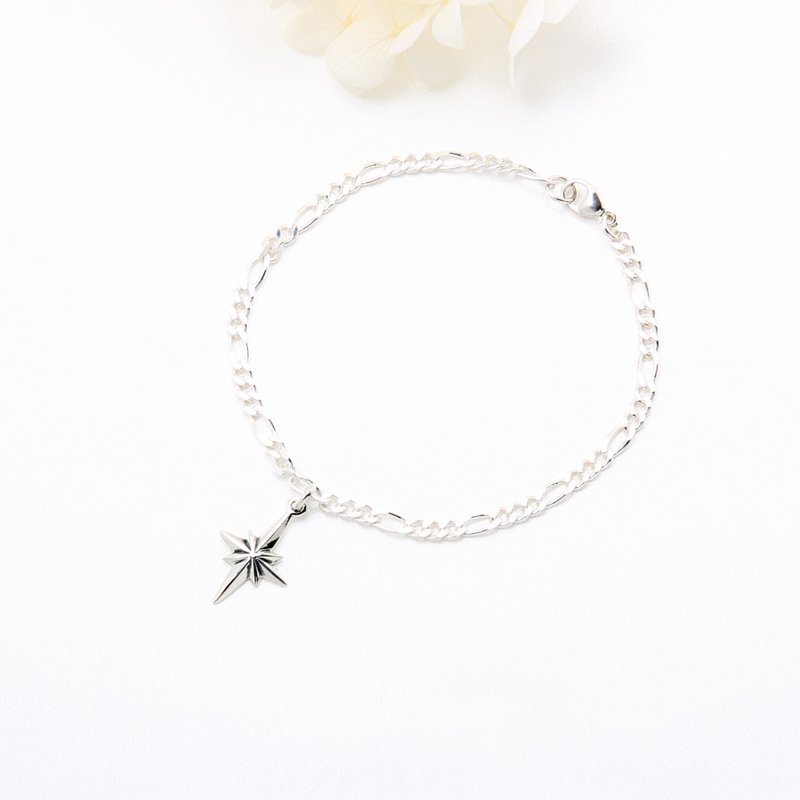 【Angel & Me】North Star Polaris s925 sterling silver bracelet model birthday gift - สร้อยข้อมือ - เงินแท้ สีเงิน