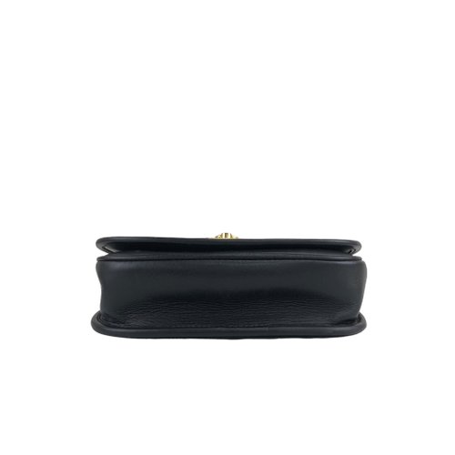 【希少】CELINE　ショルダーバッグ　レザー　ブラック　ヴィンテージ フラップ a1002449_1.jpg
