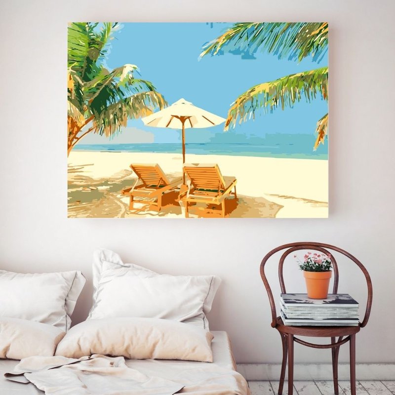 海天一色 創意數字油畫【銷售前10名】 免費升級淡彩縮時畫布 - 插畫/繪畫/寫字 - 其他材質 