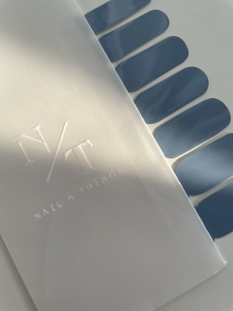 Gel Nail Patch N23 Salty Blue - ยาทาเล็บ - สี สีน้ำเงิน