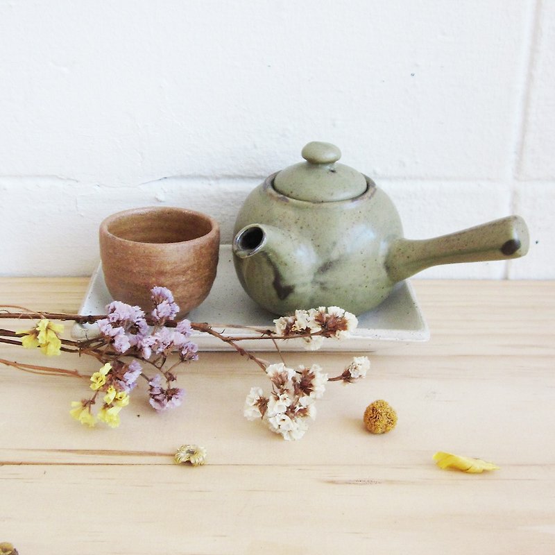 Handmade Potteries Tea Sets Selected by Tan / SET18. - 花瓶/陶器 - 陶 綠色