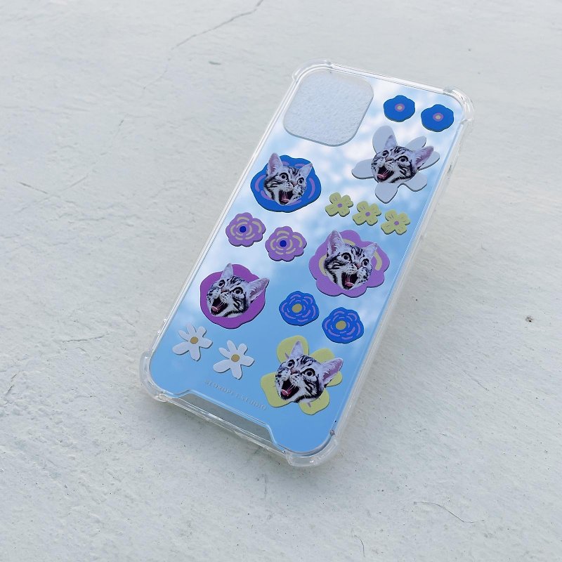 カスタマイズされたペットの電話ケース - ミラー電話ケース (iPhone 用) - スマホケース - シリコン 多色
