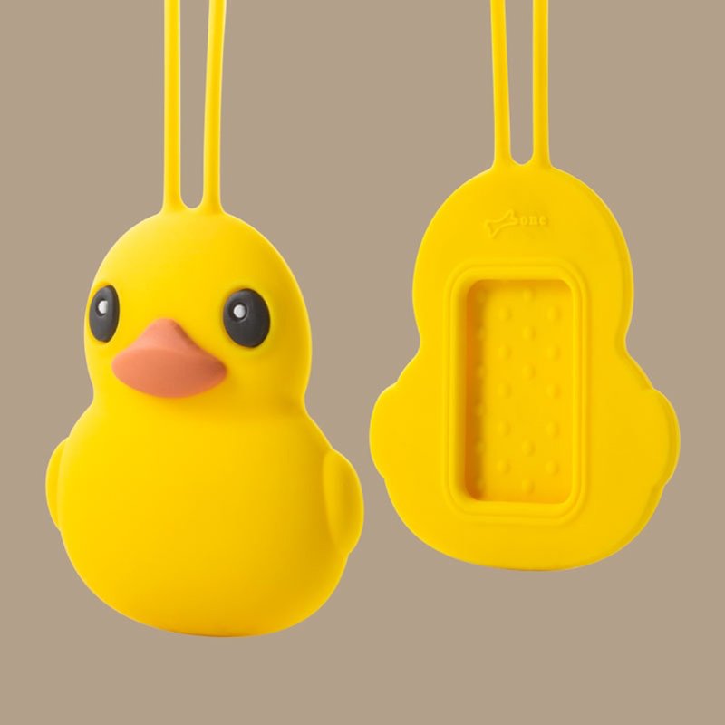 Bone / iTravel Tag Love Travel Luggage Tag - Duck - Luggage Tags - Silicone Yellow