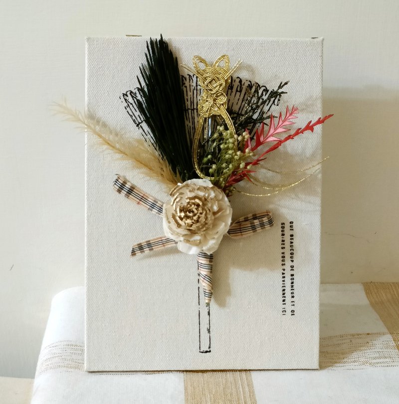 Shimenawa | Daruma Everlasting Flower Hanging Ornament for Good Fortune, Opening Business Gifts, Desk Pots, Corporate Gifts, Cat Day - Dried Flowers & Bouquets - Plants & Flowers 