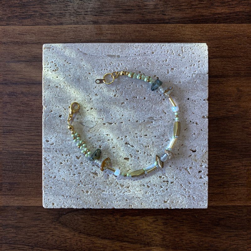 Atelier Pluton實驗序號 | PL049 - 手鍊/手環 - 銅/黃銅 綠色