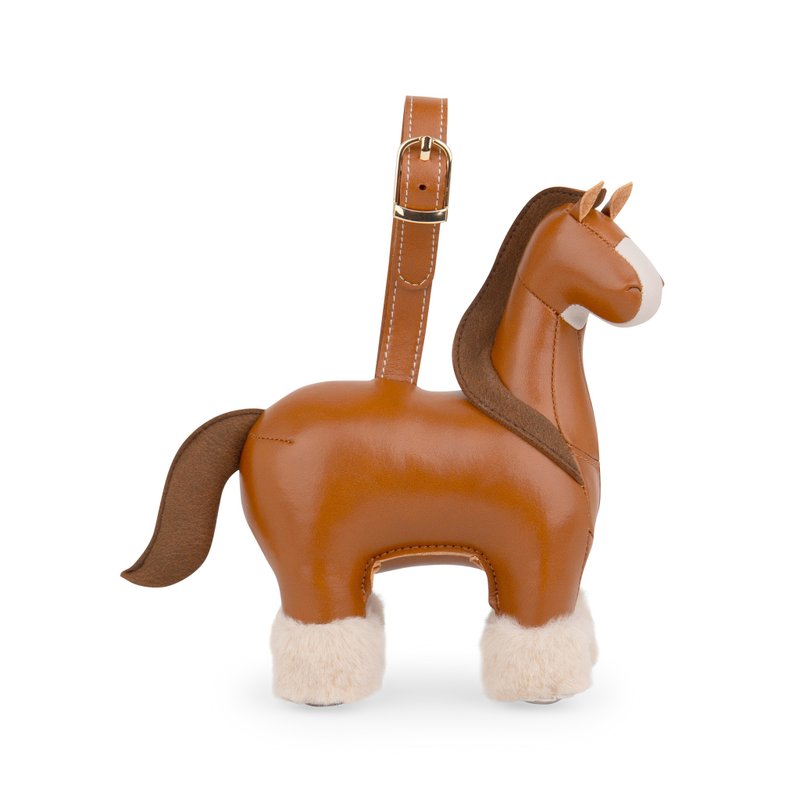 【2026生肖款吊飾】夏爾馬 Horse Shire 皮革掛飾 | 聖誕禮 生日 - 鑰匙圈/鑰匙包 - 人造皮革 