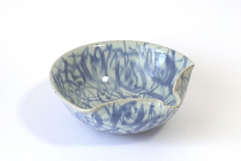 鉢（扇面 つる花紋） - 茶碗・ボウル - 陶器 