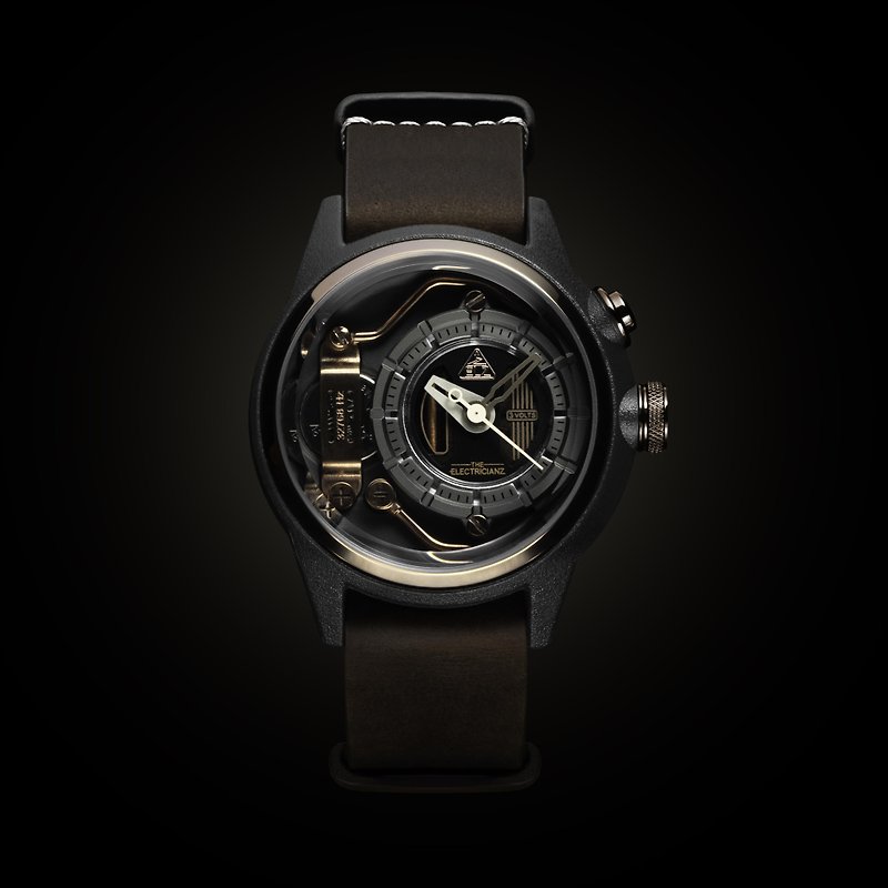 ELZジェネレーター - 腕時計 ユニセックス - ステンレススチール ブラウン