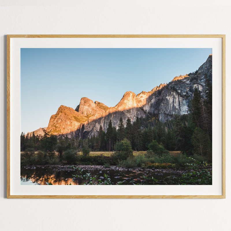 Yosemite Sunset Wall Print, Yosemite Mountain Photo Print, Yosemite Park Photo - Posters - Paper 