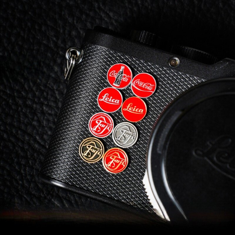 Carved brass stickers, camera phone decorative stickers, metal logos, Leica Fuji - Cameras - Copper & Brass 