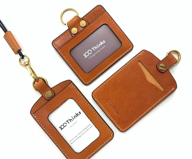 Custom Leather ID holder // ID Holder Leather Lanyard // ID Pass Holder -  Shop underkini ID & Badge Holders - Pinkoi