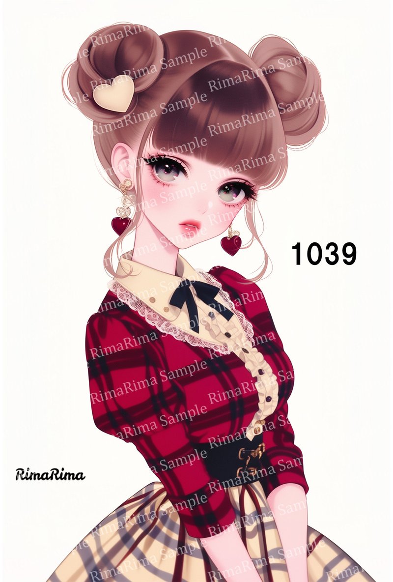1039  オリジナルステッカー オリジナル人物ステッカー ステッカー シール りまりま  RimaRima - 貼紙 - 紙 