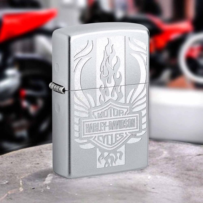 [ZIPPO official flagship store] Harley-Davidson windproof lighter 49660 - Other - Copper & Brass Silver