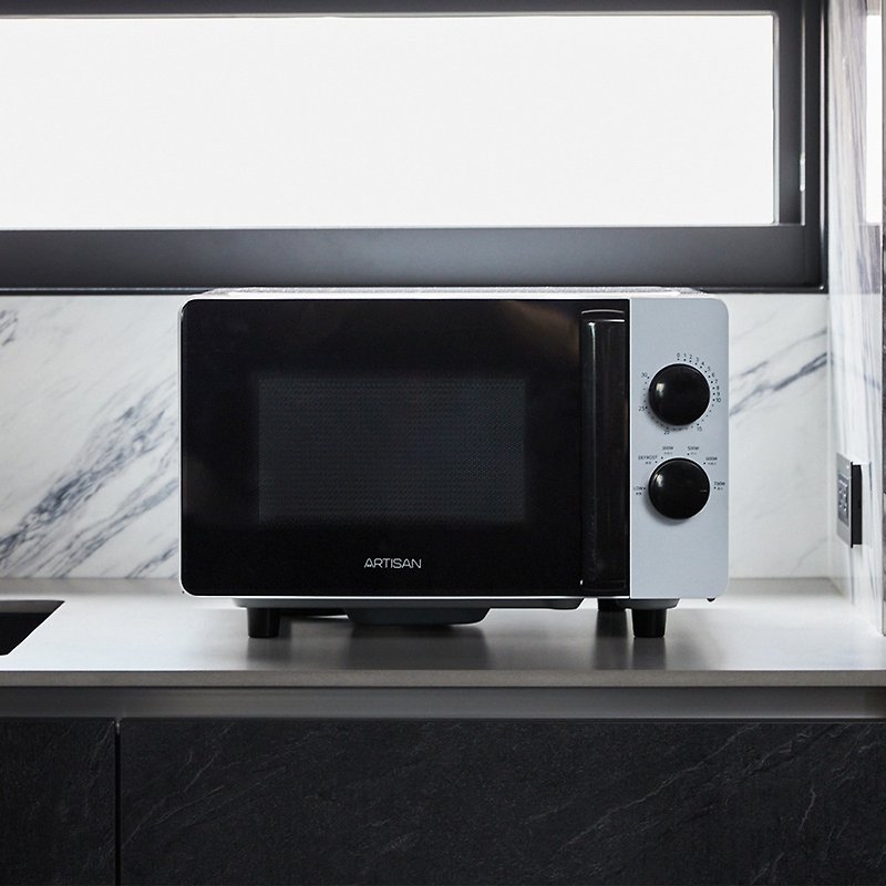 ARTISAN 20L turntable-less microwave oven (black handle) - เครื่องใช้ไฟฟ้าในครัว - วัสดุอื่นๆ ขาว