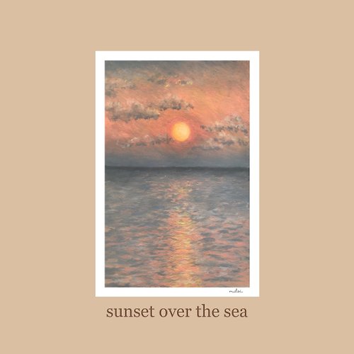 mdsi sunset over the sea postcard