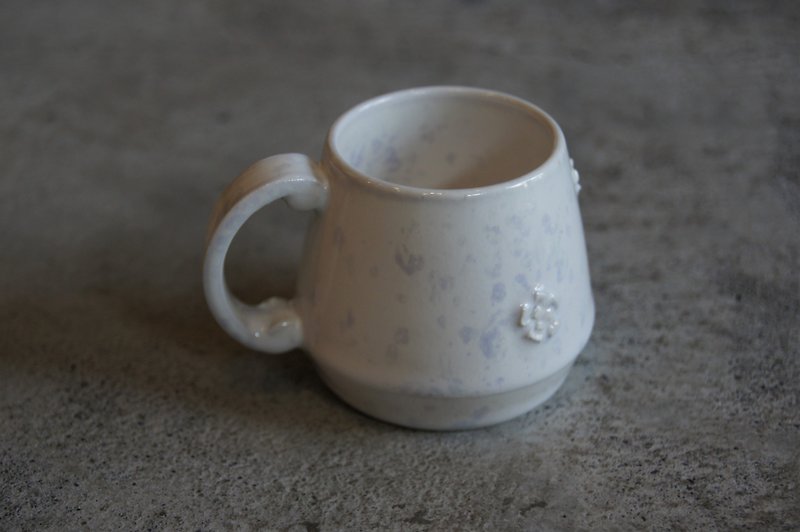 ソルトフラワー テイスティングカップ - グラス・コップ - 陶器 ホワイト