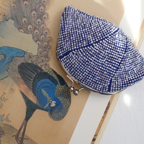 SHOP2155 Ba-ba handmade Seedbeads crochet pouch No.2014