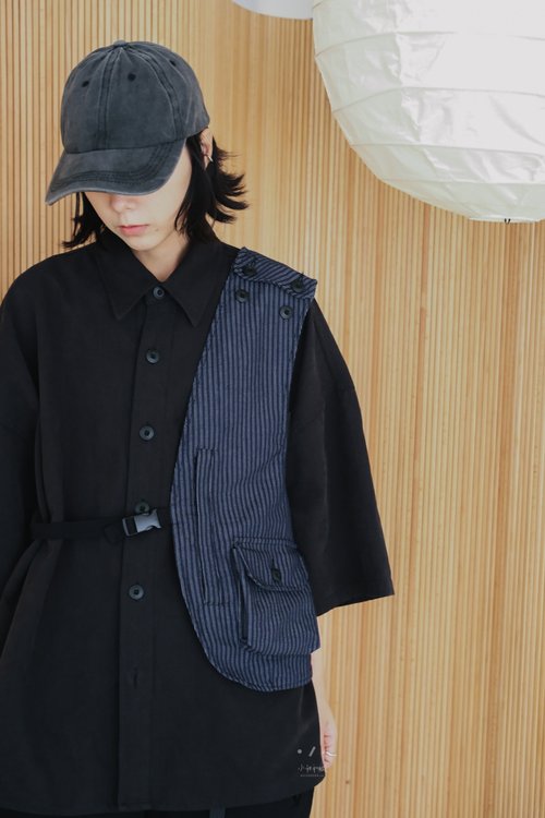小我私服 ALLGENDER 小我獨家 日系單肩造型背心