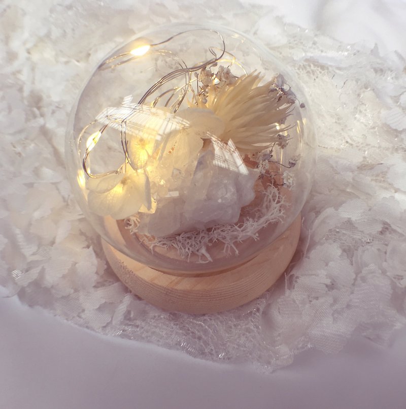 Eudora Cottage Mineral crystal, eternal flower crystal ball lighting, graduation - Lighting - Crystal 