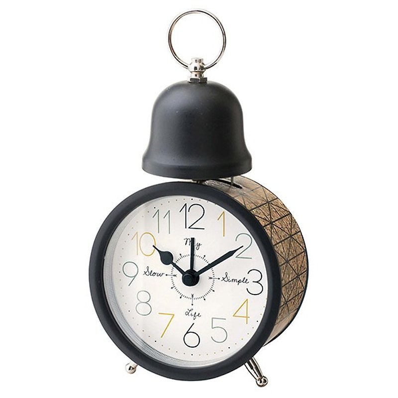 Lavia- imitation cork modeling alarm clock (black) - นาฬิกา - โลหะ สีดำ