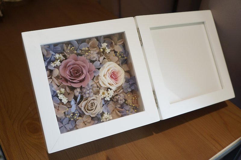 Preserved Flower Photo Frame Valentine's Day Gift Birthday Gift - Picture Frames - Plants & Flowers Pink