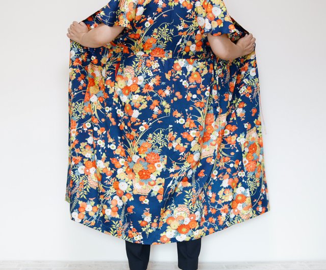 KIMONO Wrapped Dress'n Coat -着物を使った2Wayドレスコート 1点もの