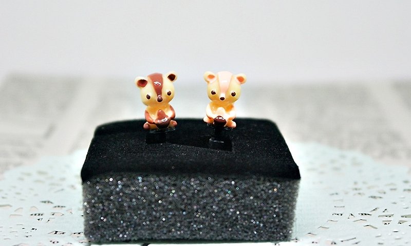 * Squirrel couple * << pair of * 2 >> - earphone plug / / dust plug series -➮ limited amount X1 # cute # # Valentine's Day lovely ceremony # - Headphones & Earbuds - Acrylic Multicolor