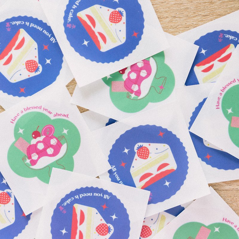 Cake & Jello | Transparent Waterproof Stickers - Stickers - Other Materials Multicolor