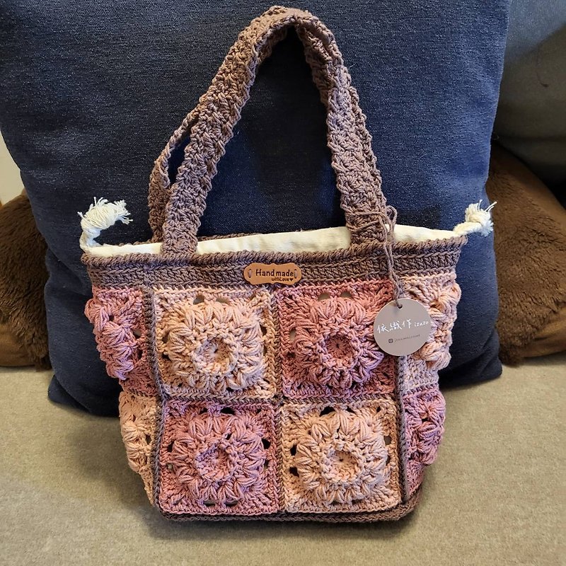 Two-color stitching handbag with multiple colors can be customized - Handbags & Totes - Cotton & Hemp 