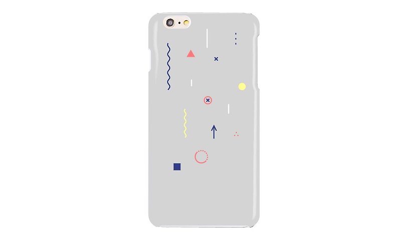 Everyone firm - [point surface (gray)] - 3D full hard shell - RB04 - Phone Cases - Plastic Multicolor