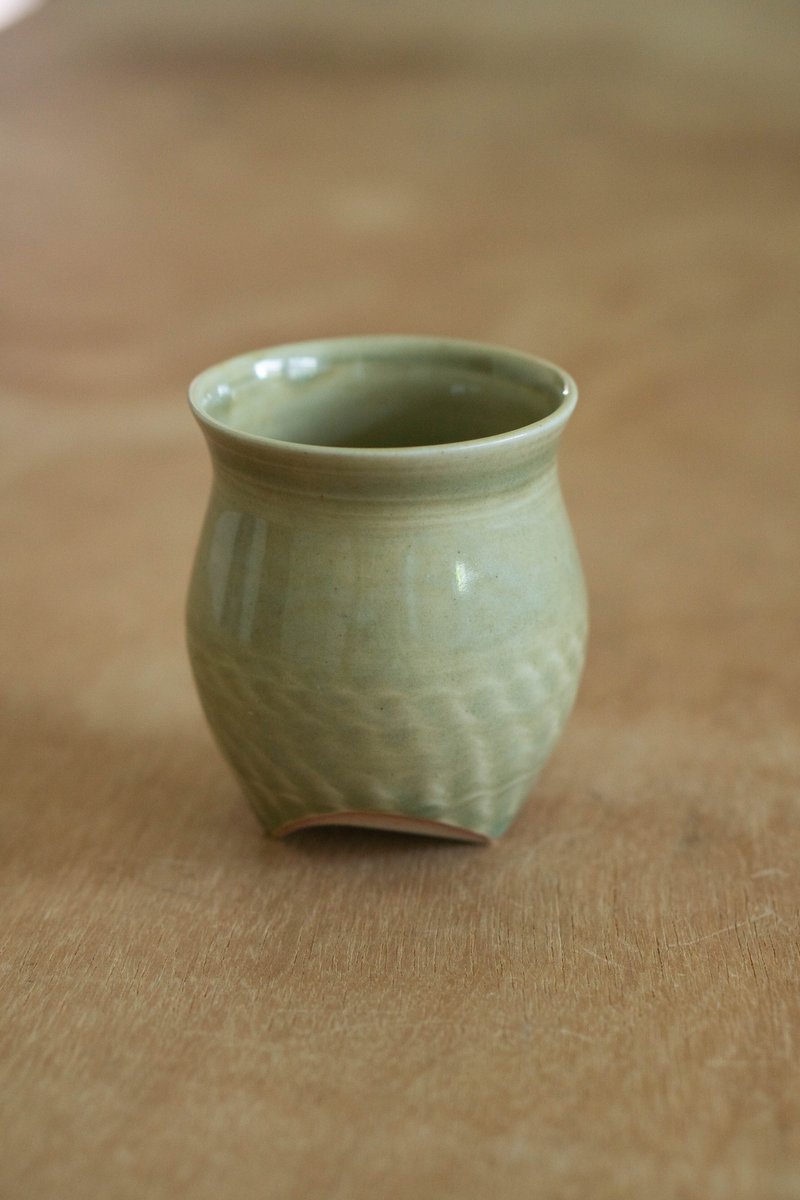 綠色三腳杯 - 其他杯子 - 瓷 綠色
