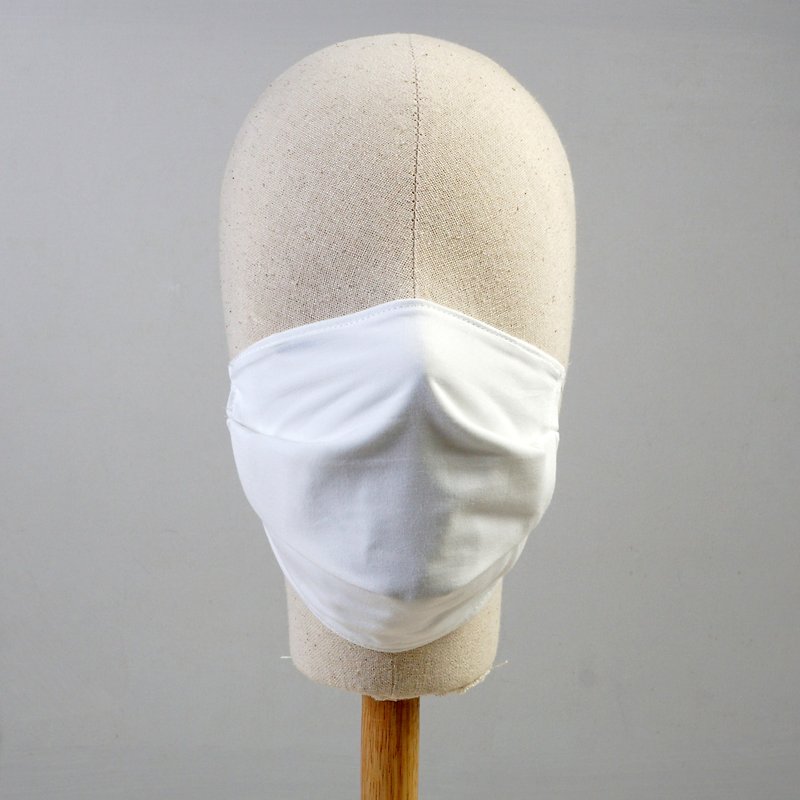 หน้ากากผ้ามัสลินสีขาว 3 ชั้น ป้องกันฝุ่น ป้องกันละออง ไซส์เด็ก - ผู้ใหญ่ - หน้ากาก - วัสดุอื่นๆ ขาว
