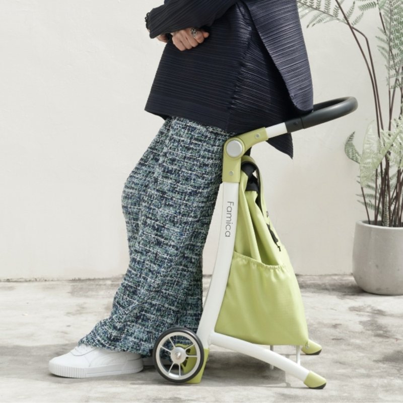 【Famica】Fashion Seat Shopping Cart - Other - Other Materials Green