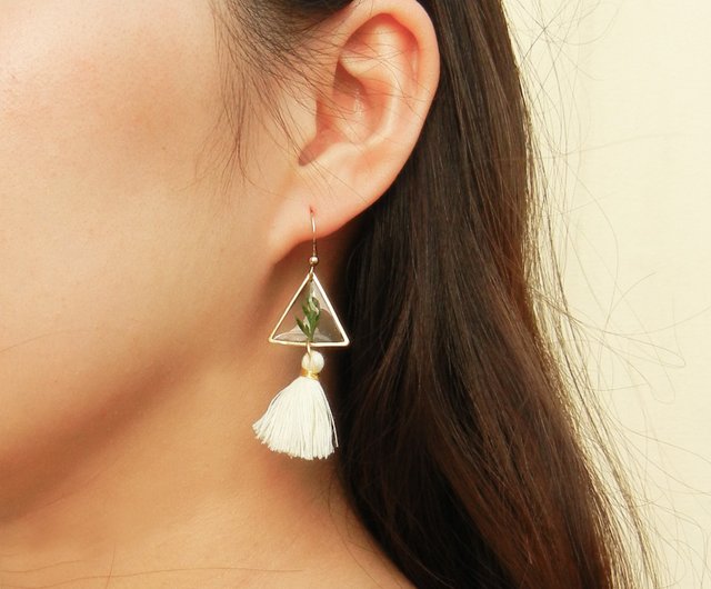 Upside Down Triangle Earrings