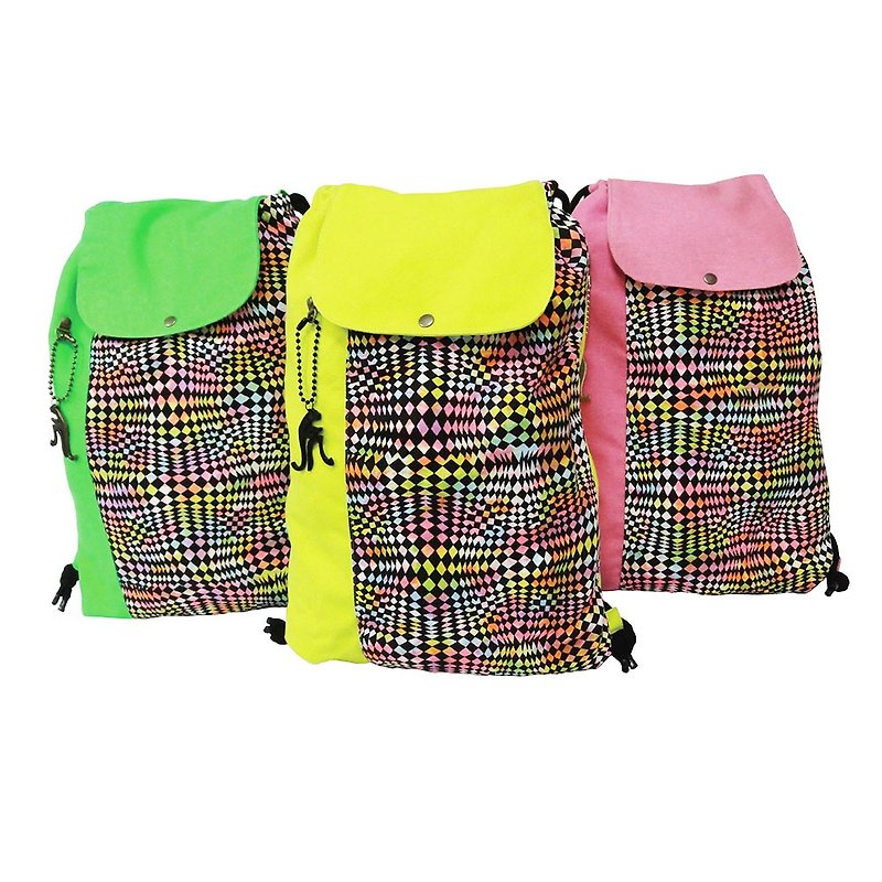 【Is Marvel】Glare pack - Backpacks - Cotton & Hemp Multicolor