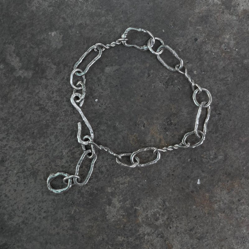 handcrafted chain bracelet / sterling silver 925 - Bracelets - Sterling Silver 