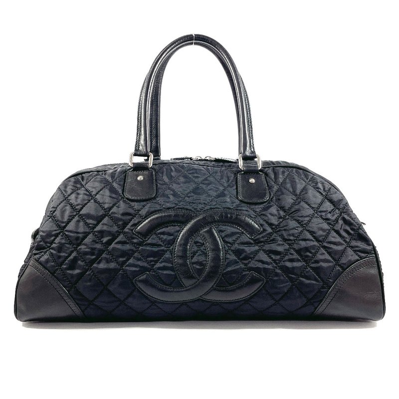 【日本直送 中古美品】シャネル CHANEL ボストンバッグ 旅行バッグ トラベル 肩掛け パリ ニューヨークライン - 其他 - 尼龍 黑色
