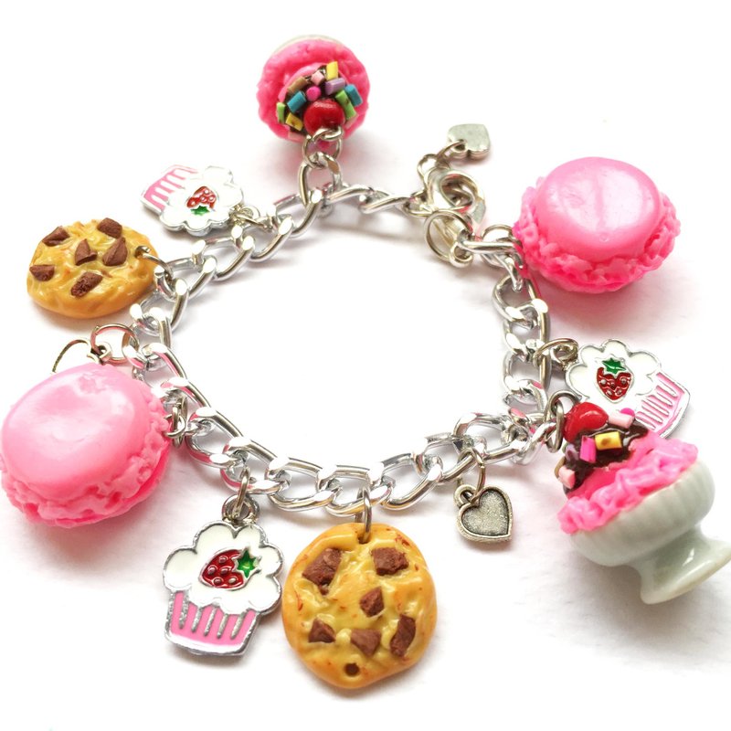 icecream sweet Bracelet - 手鍊/手環 - 黏土 粉紅色
