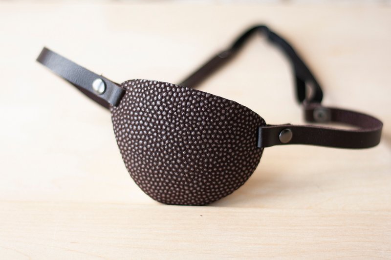Leather Eye Patch | Brown Eye Patch - 眼罩 - 真皮 