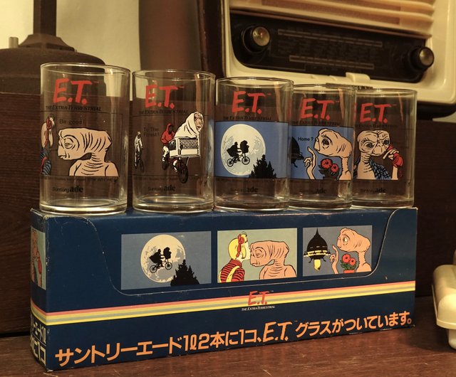 1982年 サントリー Suntory ETグラスセット 日本の昭和レトロな 1982年 サントリー Suntory ETグラスセット 日本の昭和レトロな