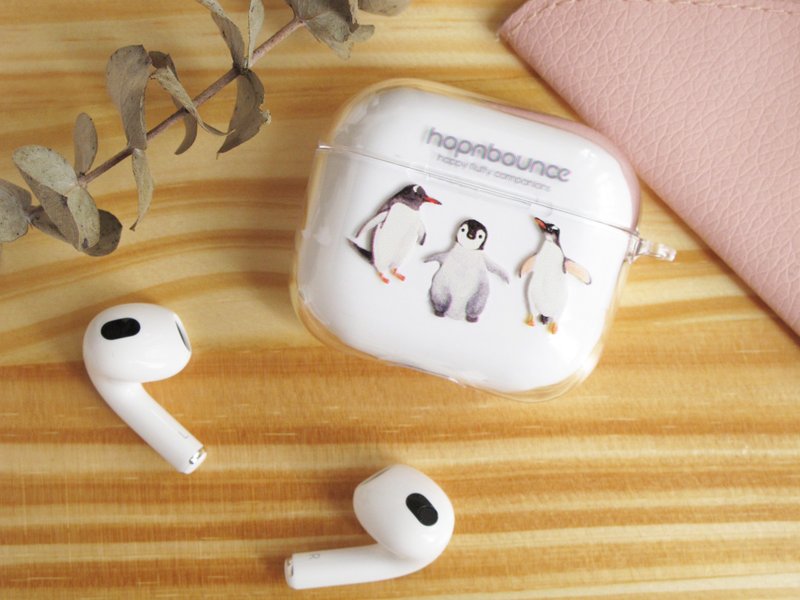 企鵝 AirPods 透明耳機保護套 Case 1/2/3/Pro - AirPods/耳機保護套 - 塑膠 透明
