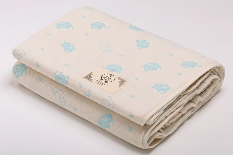 【日本製三河木綿】六重紗布被許願星星晚安象L號 - 其他 - 棉．麻 