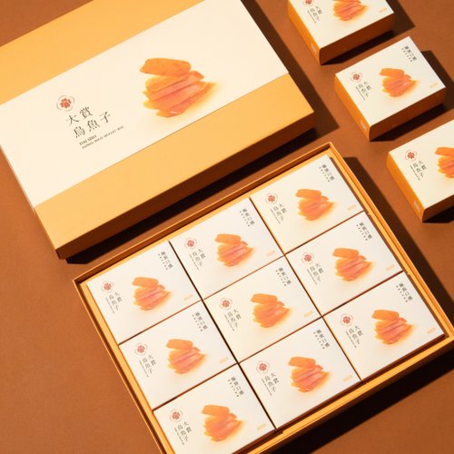 大賞烏魚子 野生一口烏經典禮盒(265g/36入) 精緻典雅 品